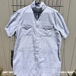 Rip Curl Shirt – Size L – Light Grey Textured Casual Button down
